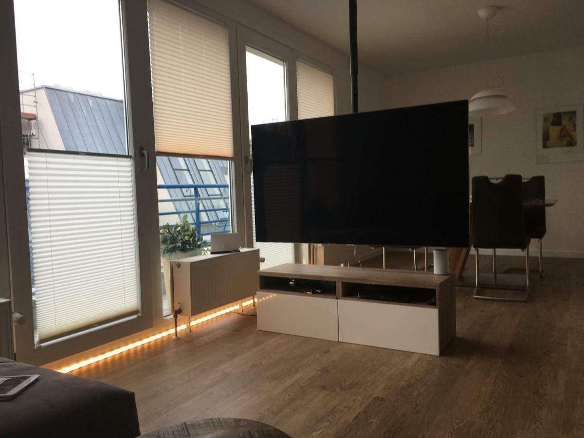Moderne Wohnung Leipzig Exterior foto